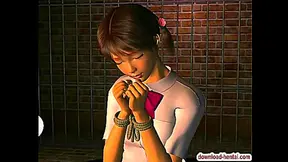 Bound Desires: Sexy Anime Babe Enchanted in Wild Cartoon Pleasure