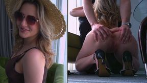 Pov Invited A Stranger To My Hotel Room, Where She Gave Me A Sloppy Blowjob - Vixxxie Rox