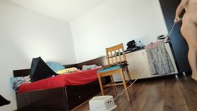 The sexy mother epilates the hair on her legs. Hot amateur couple sensual body oil massage.
