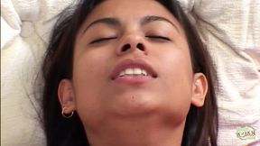 White dude drills Latina Megan Martinez's pink while she eats his cock