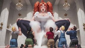 Giantess Fantasies #21B: Confessions of a Redheaded Giantess Throne (Animated)