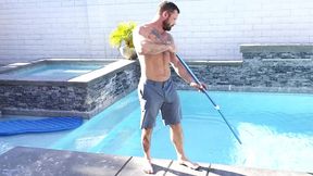 sexy cheating wife seduces the pool boy and gets impregnated with a creampie