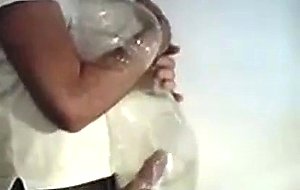 Fucking a transparent love doll