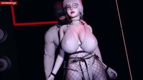 Bigboobs She's Got Pixels and She Knows It - 3D Animation