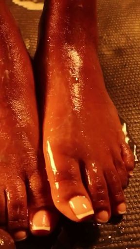 Lola Black XXX Ebony Feet In High Heels   Clip 1