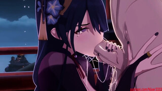 Raiden shogun high quality hentai animation