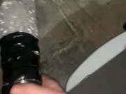 Trying my new DIY Bubble Wrap FleshLite in Works Storeroom! Glazed the Floor w/Multiple O’s!!