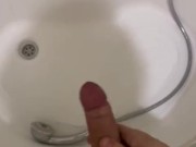 jerking off in the shower