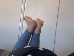 Maitresse Madelines solo foot fetish POV