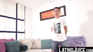 LatinoJuice.com - Shy twink Benjamin Porter pounded Antu Burghos tight ass