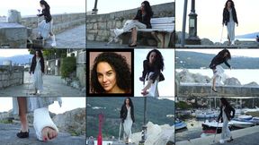 Rita SLWC Crutching on the Promenade (in HD 1920X1080)