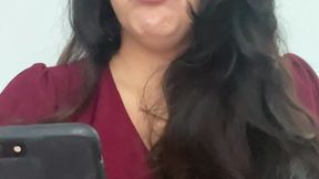 Hot Latina Slut Wife Reacts to Dick Pics and Begs for Cum Inside Her Big Tits