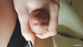 Super Close Up Trans Trap Jerking Precum Dripping HD POV