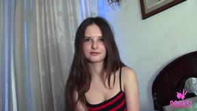 Pale cutie steva takes cock up her ass and cum on her face!