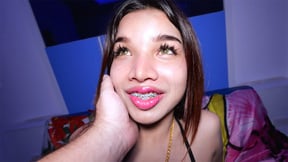 Thai femboy teen with bracers tight ass fucking in POV