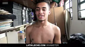 Latin - Latin Boy with Braces take messy facial