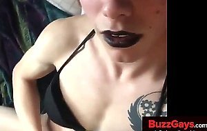 Sexy Emo CD plays with herself