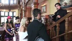 The bride and groom's hot and kinky wedding turns into a wild orgy with