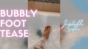 Steamy Hot Tub Foot Tease by Ebony BBW with Pink Toes and Soles