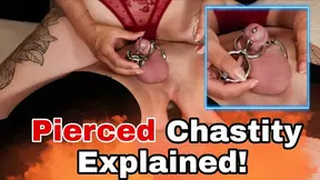 Explaining the pierced Prince Albert and Chastity Cage