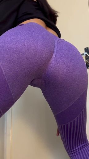 Squat. Ride. Your Oiled-up Gym Goddess Uses You for Anal