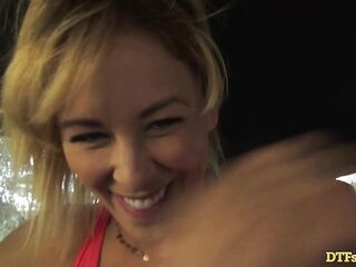 DTFSluts - Perspired sex inside the car