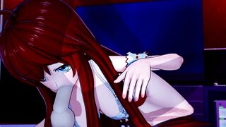 Rias Gremory TITJOB and BLOWJOB DxD(3D Hentai)