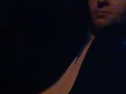bi chav wanking in a car/outdoors