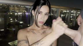 Argentine stunner gets fucked under Miami’s neon lights