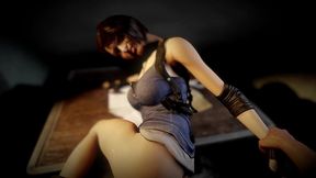 jill has some trouble with the police - from behind - resident evil parody
