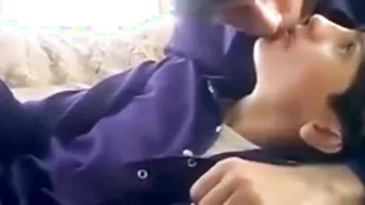 Amateur Twinks Kissing Deeply in Passionate Makeout Session