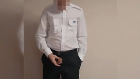 Security guard exposes himself at work