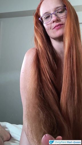 Seductive POV Hairjob From a Redhead Rapunzel