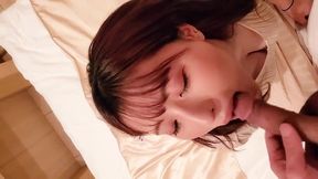 japanese beauty. chubby busty wife. blowjob and shaved sex. cum on face, uncensored