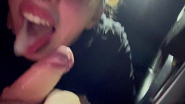 She asked me to stop the car so she could suck me off cum