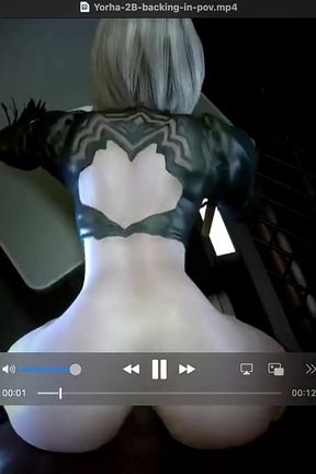 Goth Babe Gets Her Tight Bald Pussy Creampied, 2b Gets Her Tight Thicc Caked Ass Fucked Loud and Hard