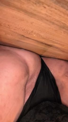 Peeing on the floor in my panties