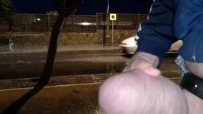 Outdoors wanking
