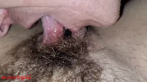 munichgold&#039;s fleshy butterfly pussy with long labia is licked and my hairy pussy is fucked