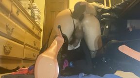 Gothic tranny crossdresser naughty booty hole fuck