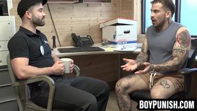 BoyPunish.com - Keith Foxxx double dicks with officer and dad