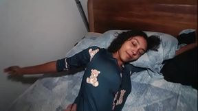 Waking up to a hot Latina getting creamed