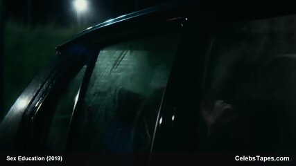 Emma Mackey sex in the car and sex in other scene not nude