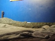 Desperate Trans Slut Locked in Chastity Toys Her Ass