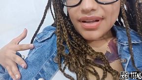 beautiful model sara beltryn in her first audition with her real stepbrother