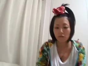 Cute Asian teen Uta Kohaku sucks and jerks her guy for load of cum