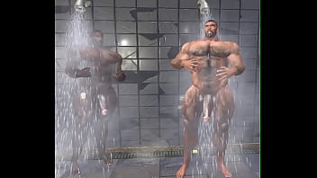 hunky football players shower in pittsburgh