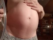 Mega burps after belly inflation