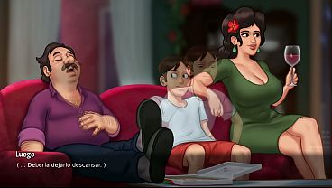 La mujer del jefe desde que se embarazo quiere estar follando conmigo cada rato , mi madrastra conn sus celos tambien se atrevio - summertime saga