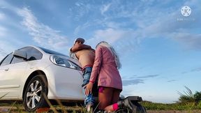 putaria na beira da estrada casal de namorados fudendo em cima do carro